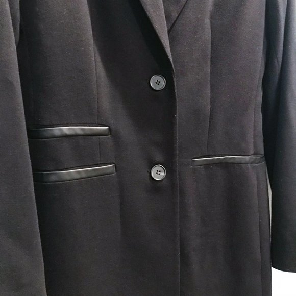JACOB Lined Knee-Length Blazer Jacket - Picture 8 of 10